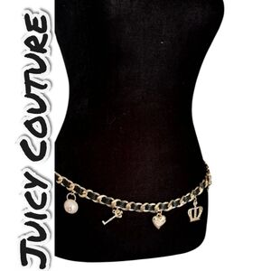 Juicy Couture Gold Charm Chain - Various Sizes